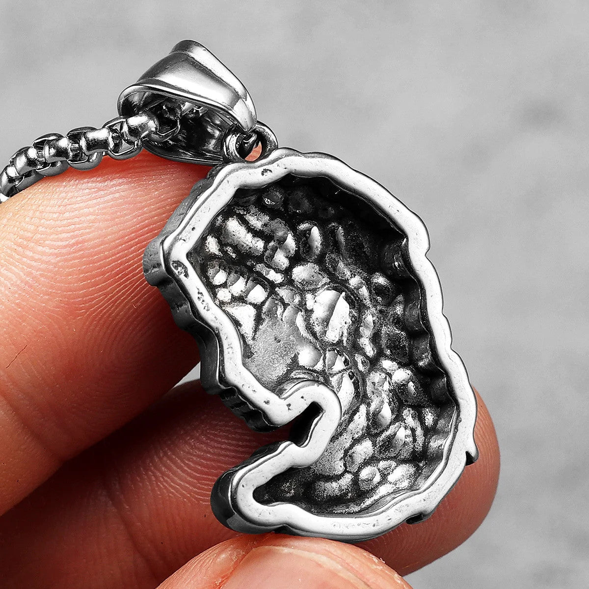 Medusa | Solid Stainless Steel Greek Mythology Snake Hair Gorgon Amulet Pendant