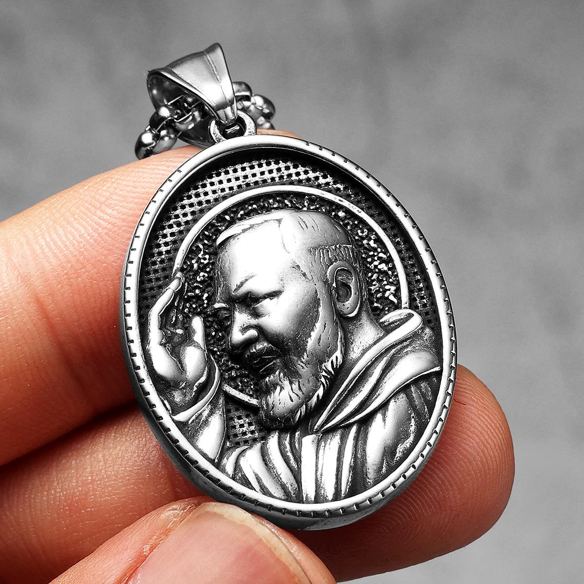Catholic Padre Collection | 316L No Fade Stainless Steel Powerful Amulet Pendants