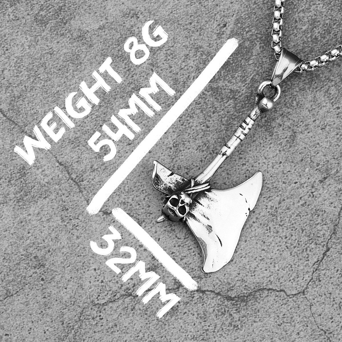 Tomahawk | Solid Stainless Steel Skull Ax Street Wear Hip Hop Symbolic Pendant