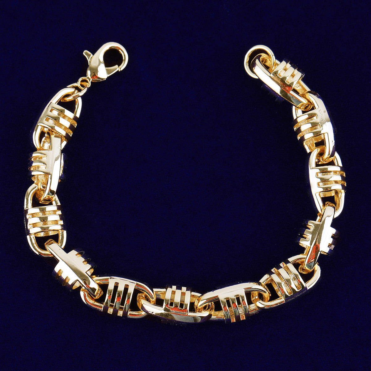 Chain Gang | 24k 925 Silver Rose Gold Luxury Designer Chain Link Hip Hop Bracelet