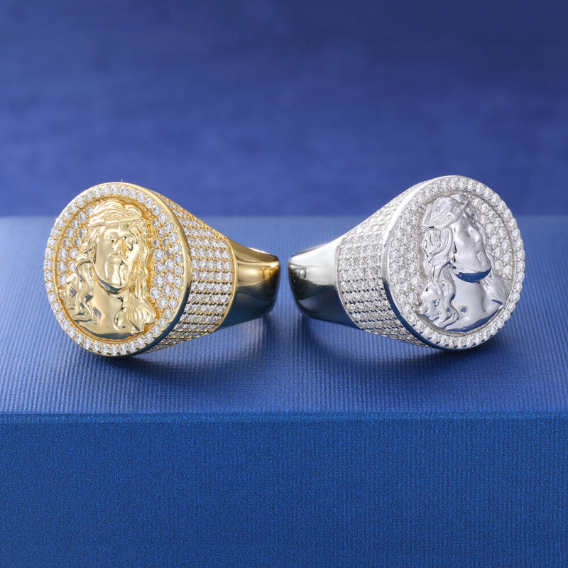 Jesus the Don | Genuine Moissanite Diamond Sterling Silver Jesus Rings