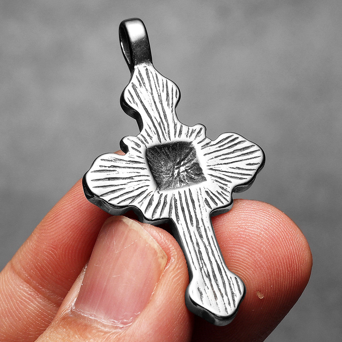 Satan Cross | Men's No Fade Stainless Steel Evil Minion Lucifer Cross Pendant