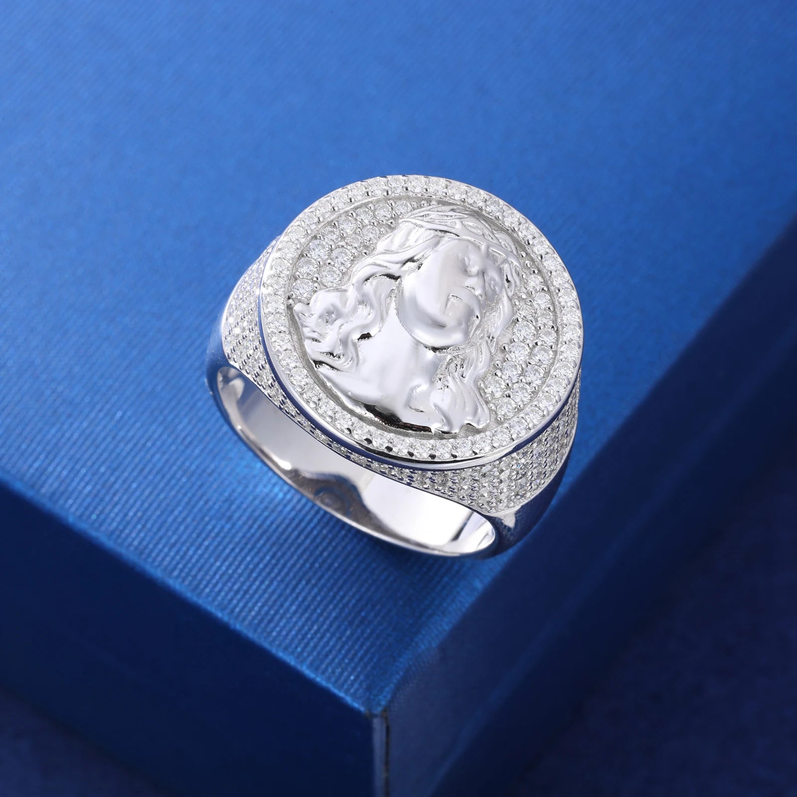 Jesus the Don | Genuine Moissanite Diamond Sterling Silver Jesus Rings