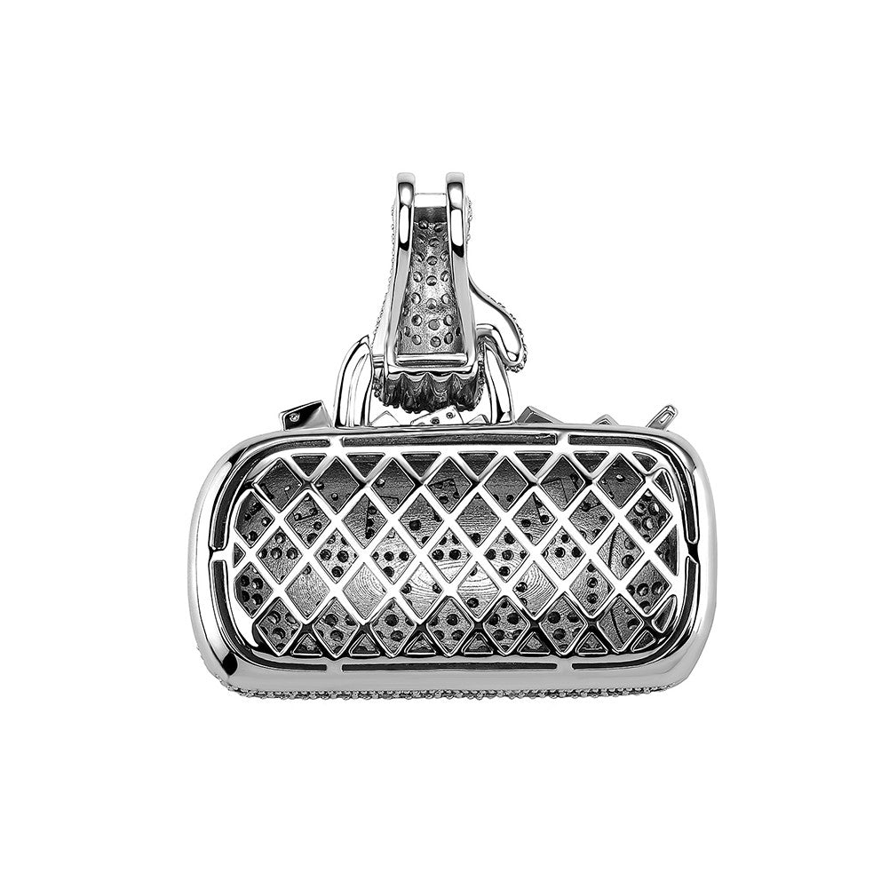 In My Bag | VVS Diamond CZ Money Bag 14k Gold 925 Silver Hip Hop Pendant Chain