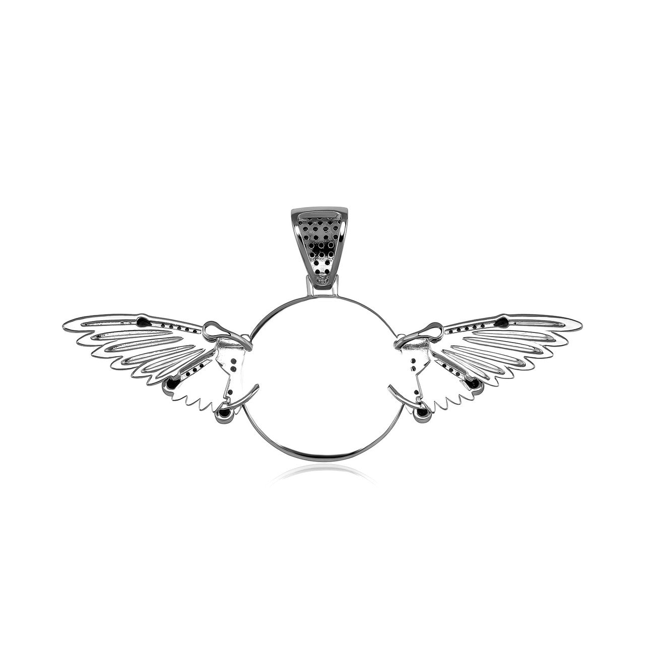 Angel Rise | Movable Wings VVS Diamond CZ Custom Photo Picture Hip Hop Pendant