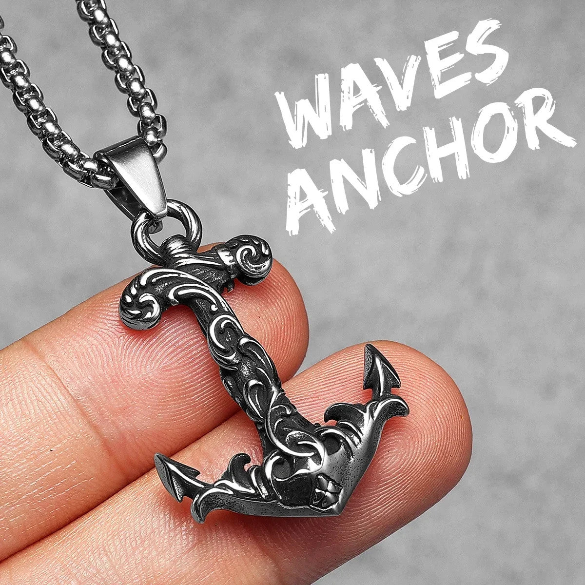 Pirate Collection | 316L No Fade Solid Stainless Steel Anchor Skull Street Wear Pendants