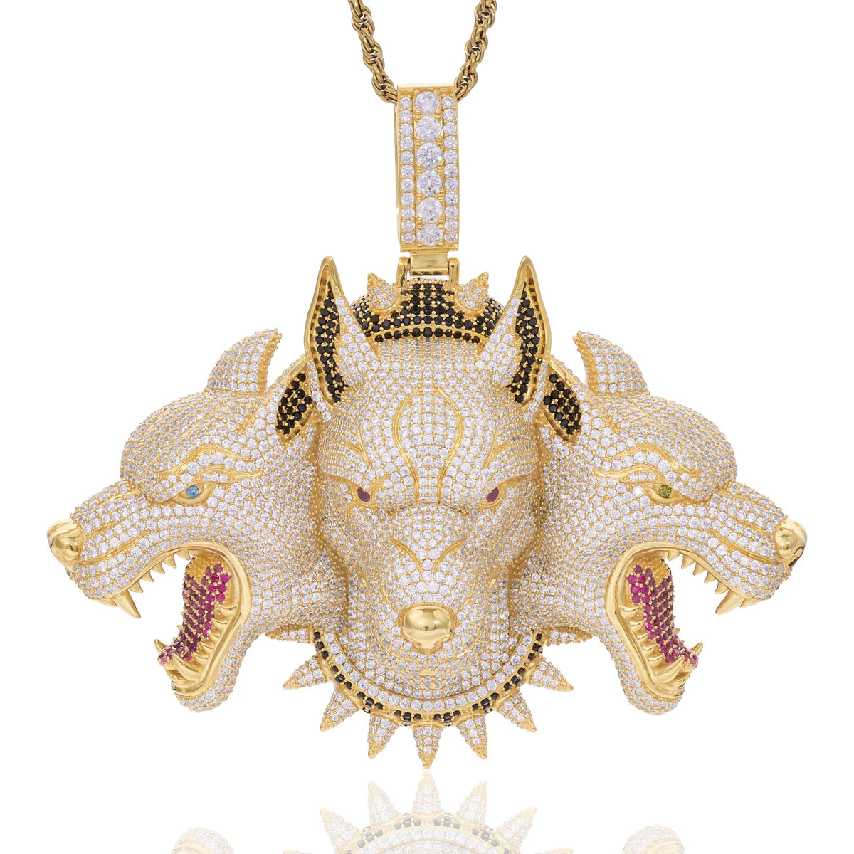 The Hell Hound | Cerberus Different Animal Same Beast Luxury Iced Hip Hop Pendant