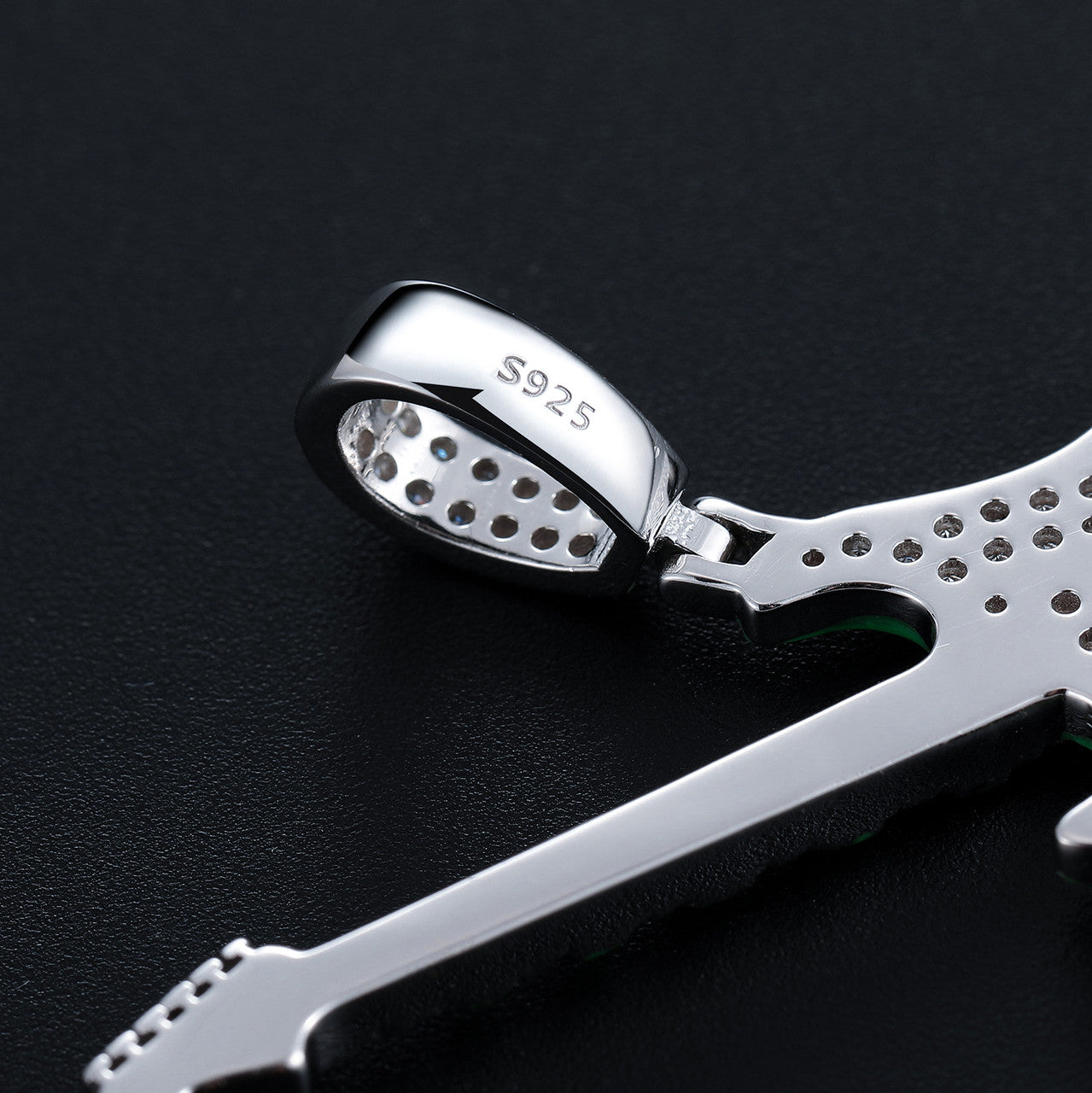 RockStar | Moissanite Diamond Glow In The Dark 925 Sterling Silver Guitar Street Rock Chain