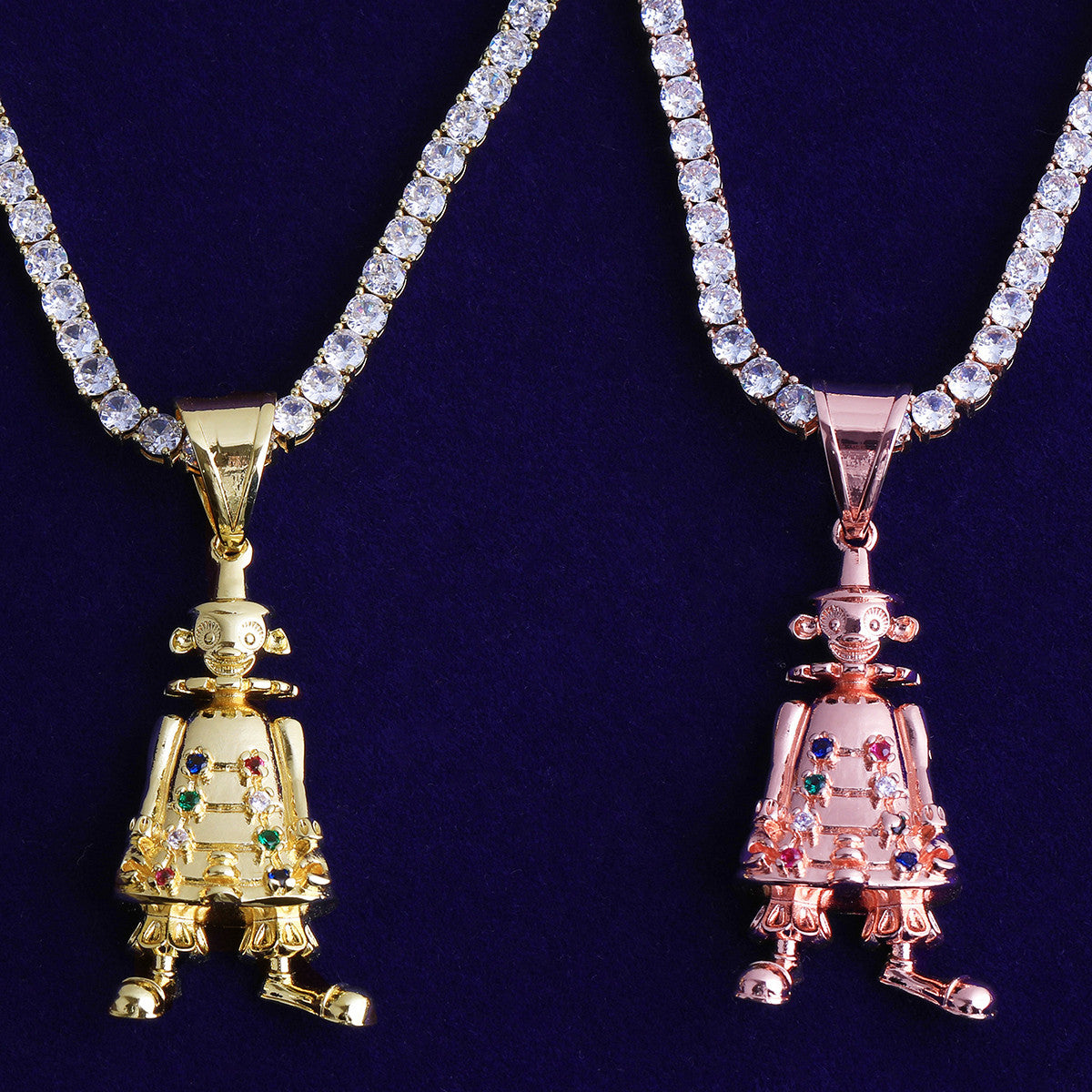 Steam Punk'ed | VVS Diamond CZ Clown Monkey Robot Hip Hop Pendant