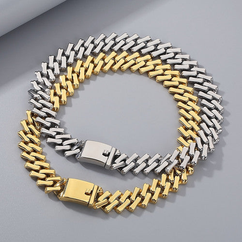 Imperial Steel | No Fade Stainless Steel Street Wear Cuban Link Choker Chain