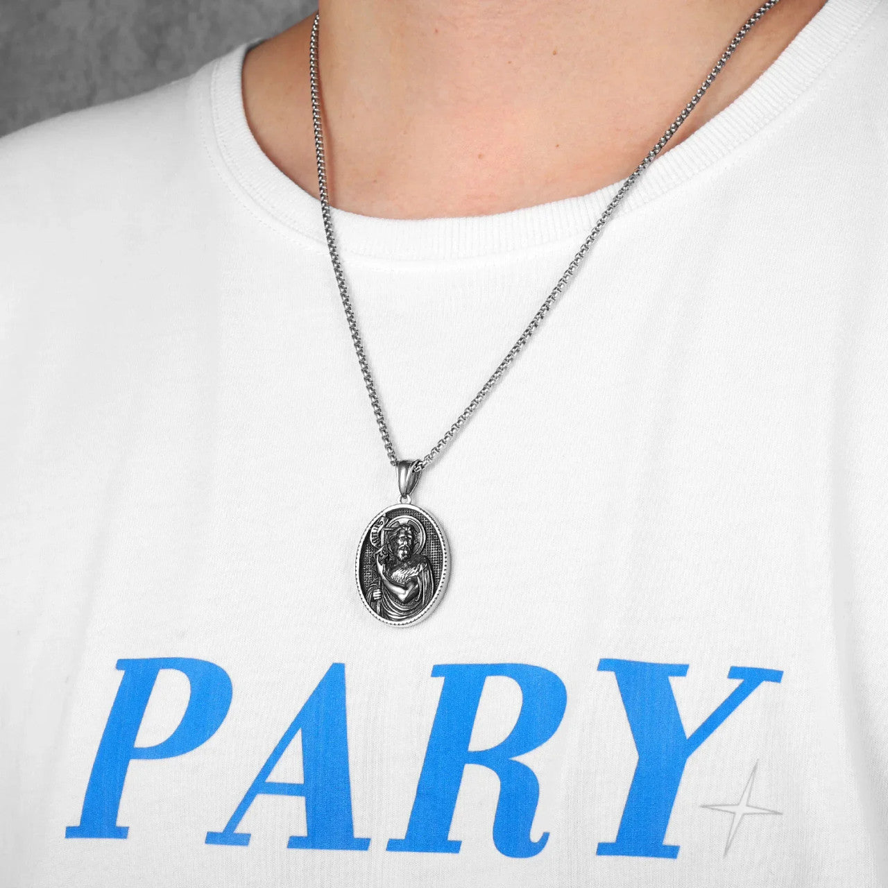 Saint John | 316L No Fade Stainless Steel Powerful Amulet Spiritual Chain Pendant