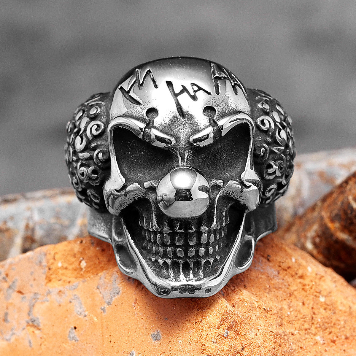 The Clown | Mens 316L Stainless Steel No Fade Old School Joker Street Wear Rings
