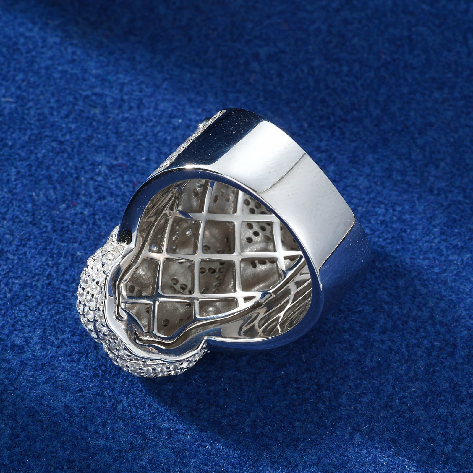 Man Of Faith | Luxury 925 Sterling Silver Jesus Head Moissanite Diamond Iced Ring