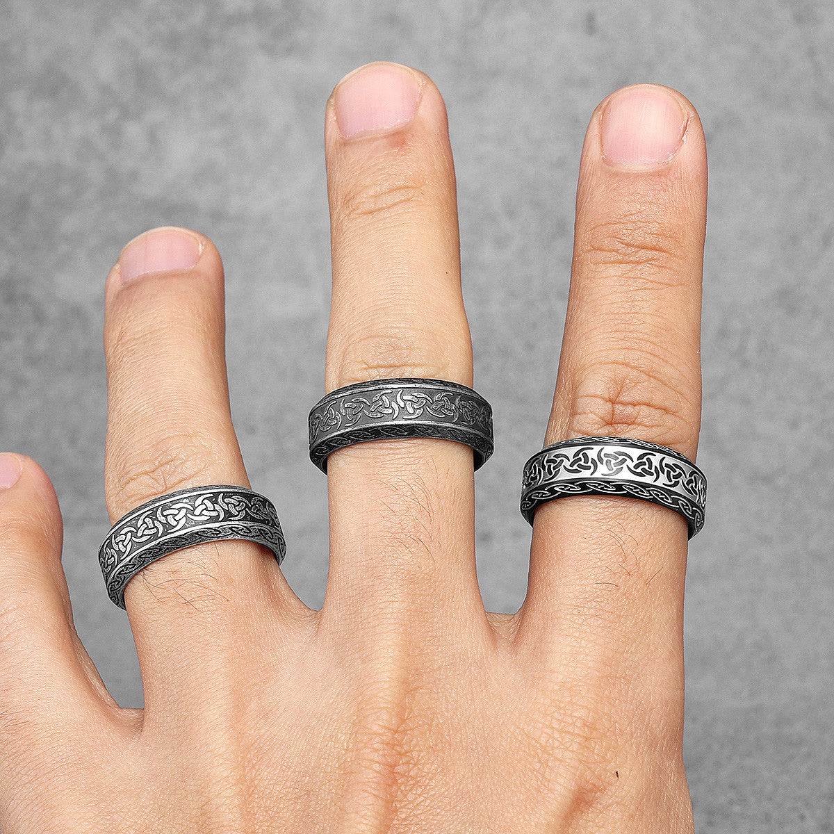 Celtic Knot | 316L Designer Solid Stainless Stainless Men's Unique Personality Rings