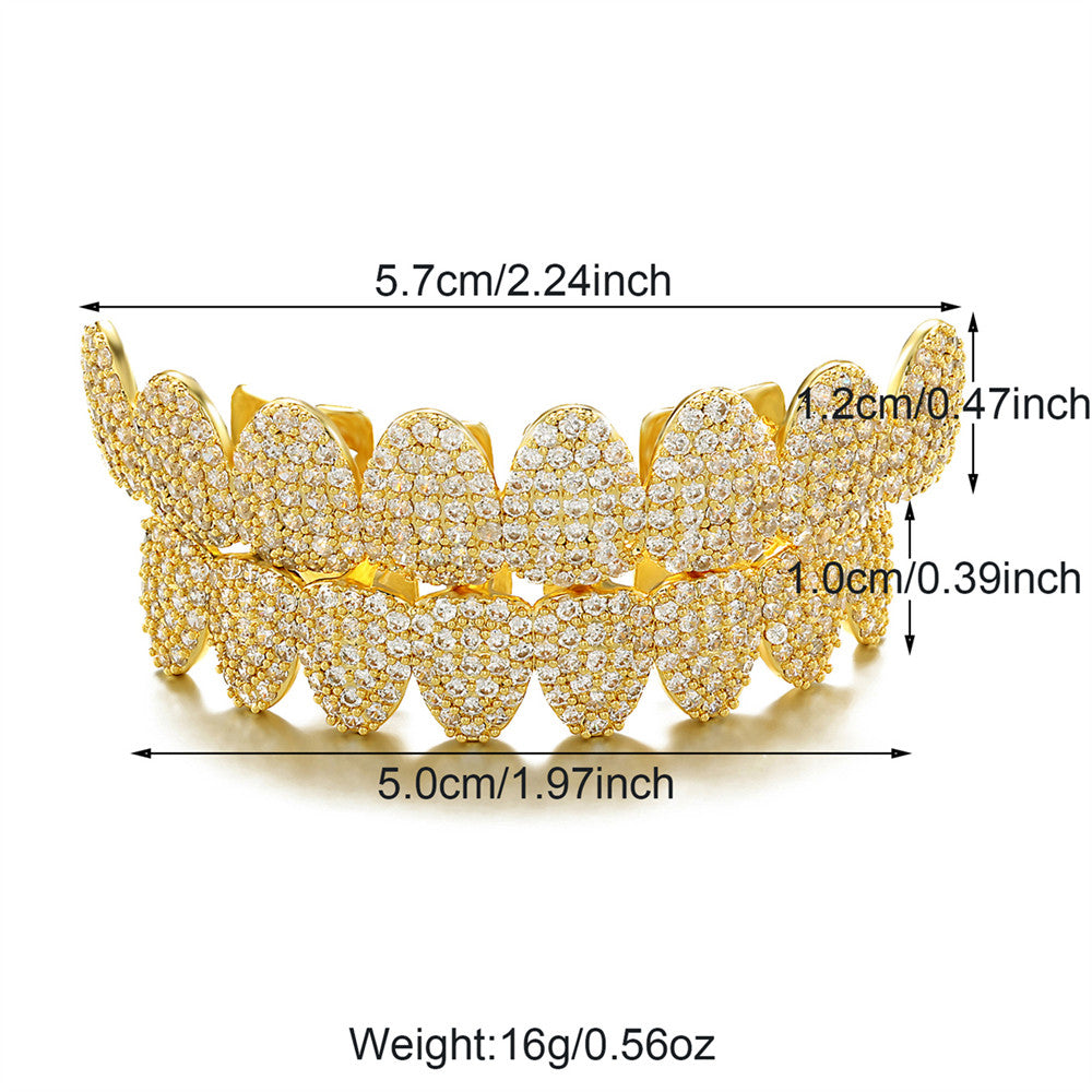 Mouth Spark | Heavy Iced VVS Diamond CZ Blinged Out Hip Hop Grillz