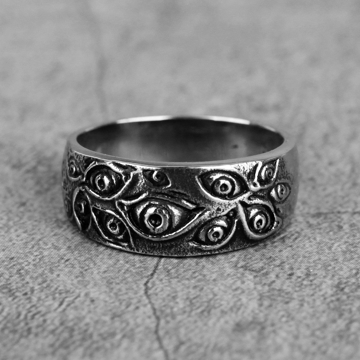 Demon Eye | 316L No Fade Stainless Steel Men's Hip Hop Fashion Unique Ring
