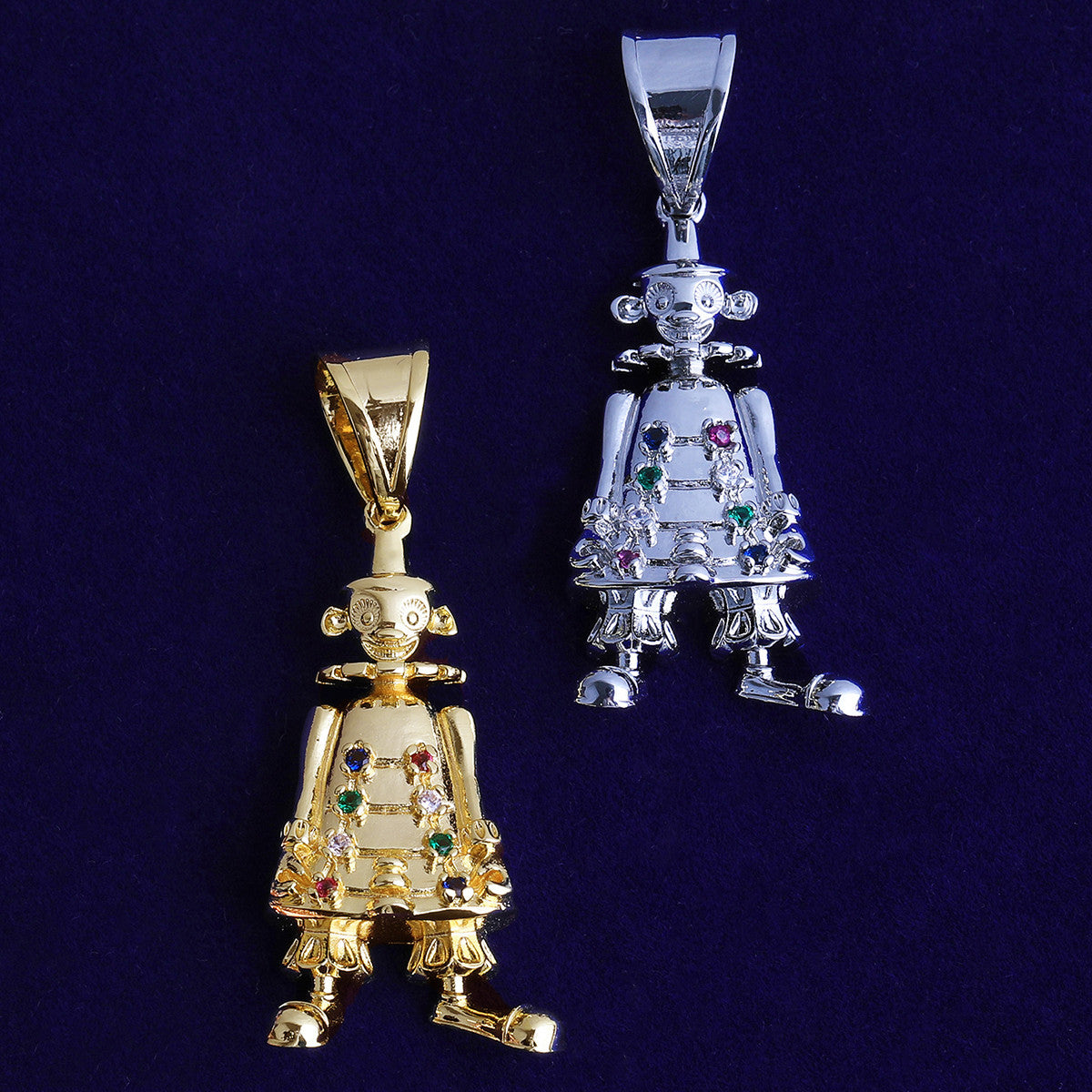 Steam Punk'ed | VVS Diamond CZ Clown Monkey Robot Hip Hop Pendant