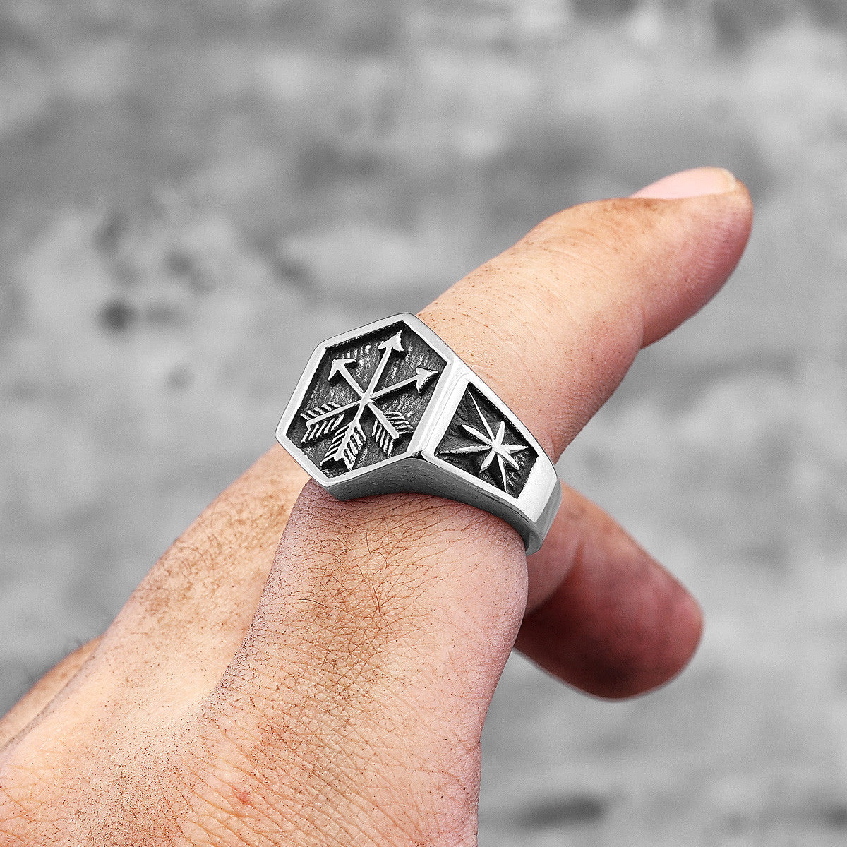 Arrow of Eros | Solid Stainless Steel Mythical Eros Street Stylish Unique Rings