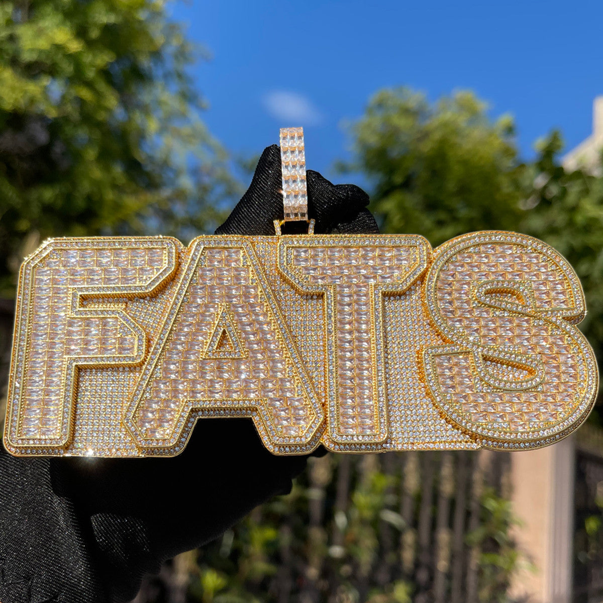 HeavySet | Iced Custom Made Baguette Initial Letter Blinged Out Hip Hop Pendants