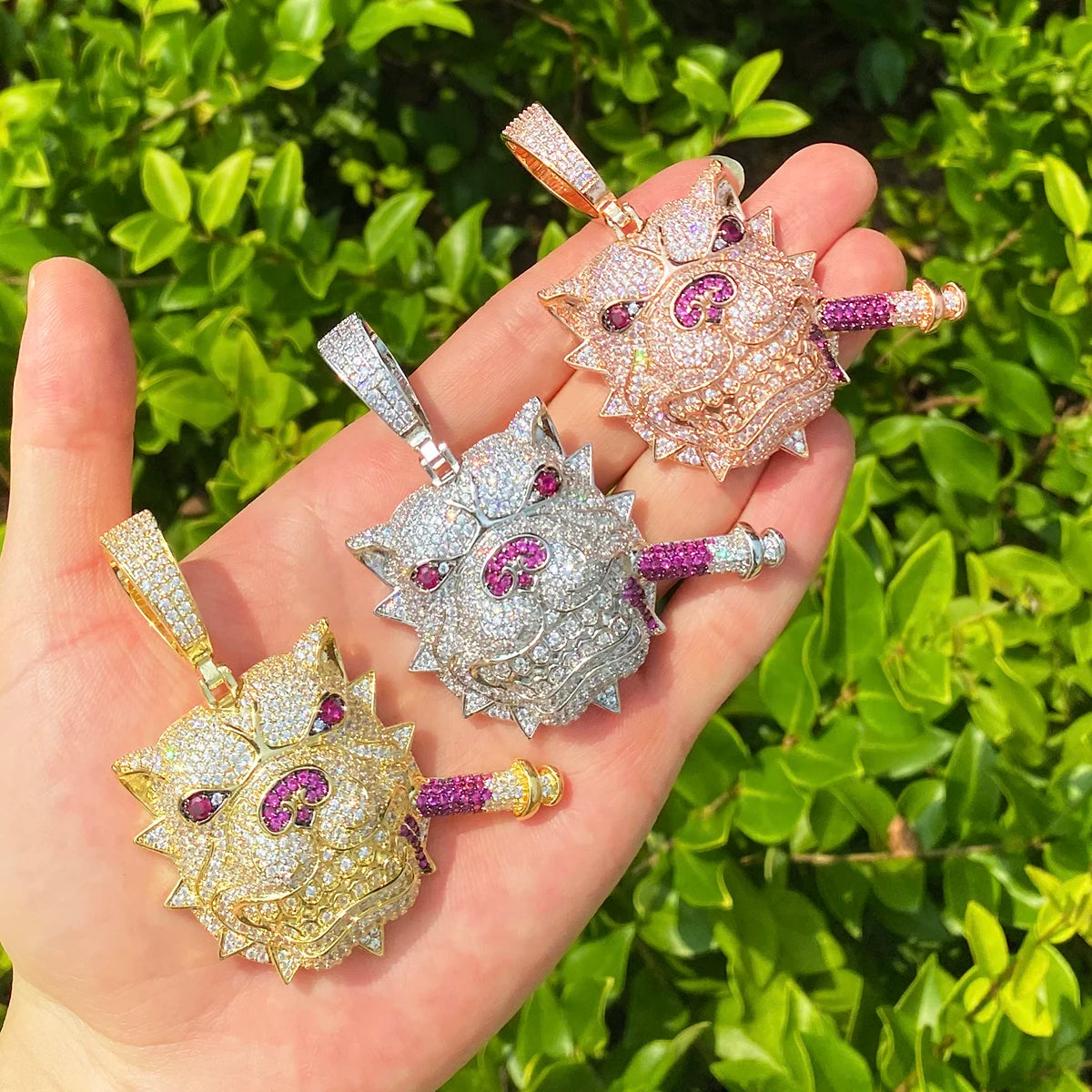 Pit Boss ll | VVS Diamond CZ Cigar Smoking Pit Bull Hip Hop Pendant Chain