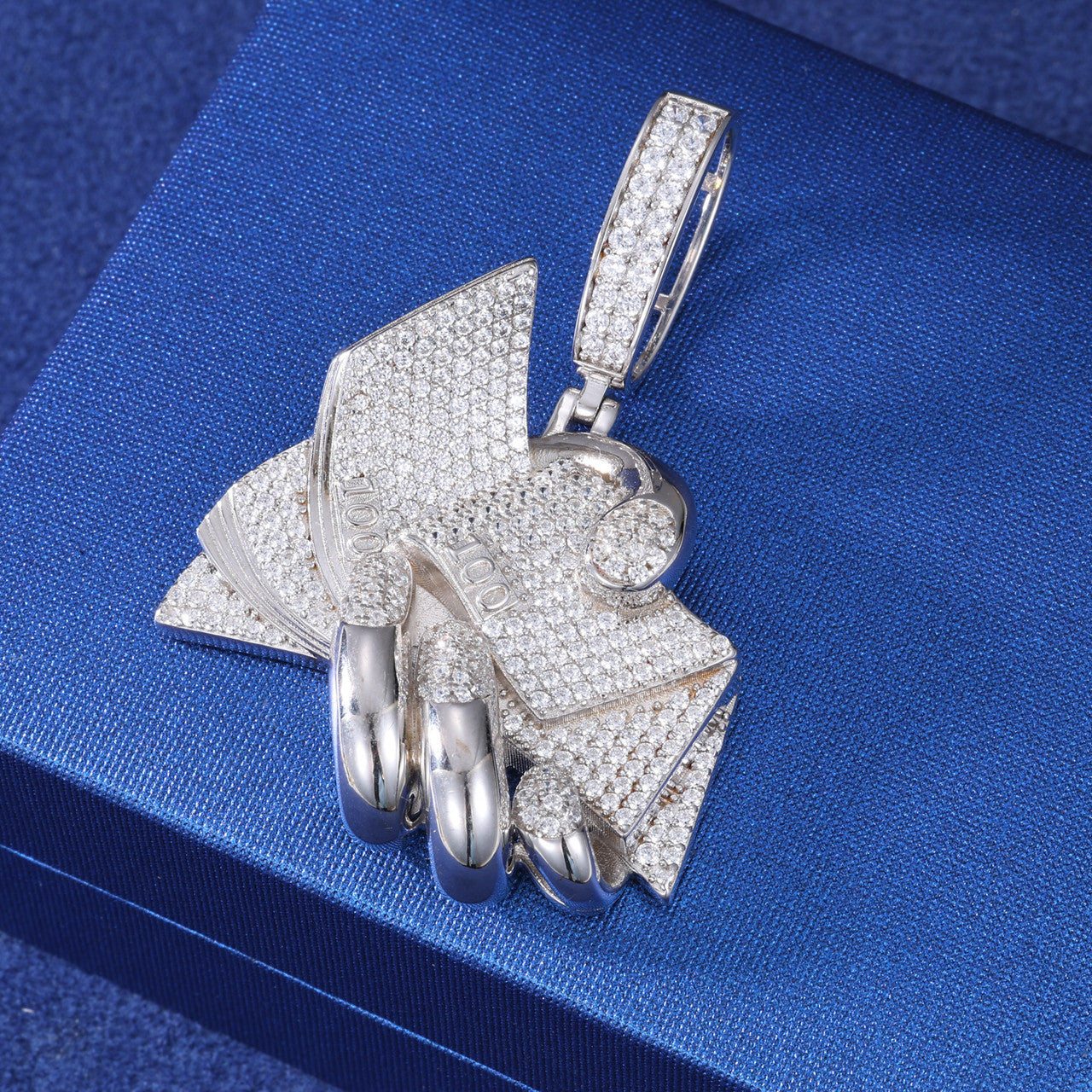 Countin Money All Day | Moissanite Diamond 18k Gold 925 Solid Silver Hip Hop Pendant