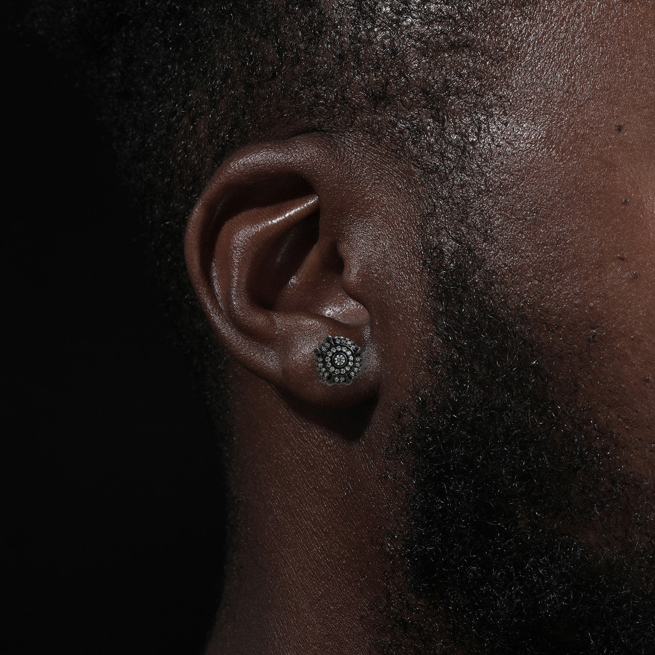 Dragon Claw | Sterling Silver Moissanite Diamond 18k Gold Black Hip Hop Earrings