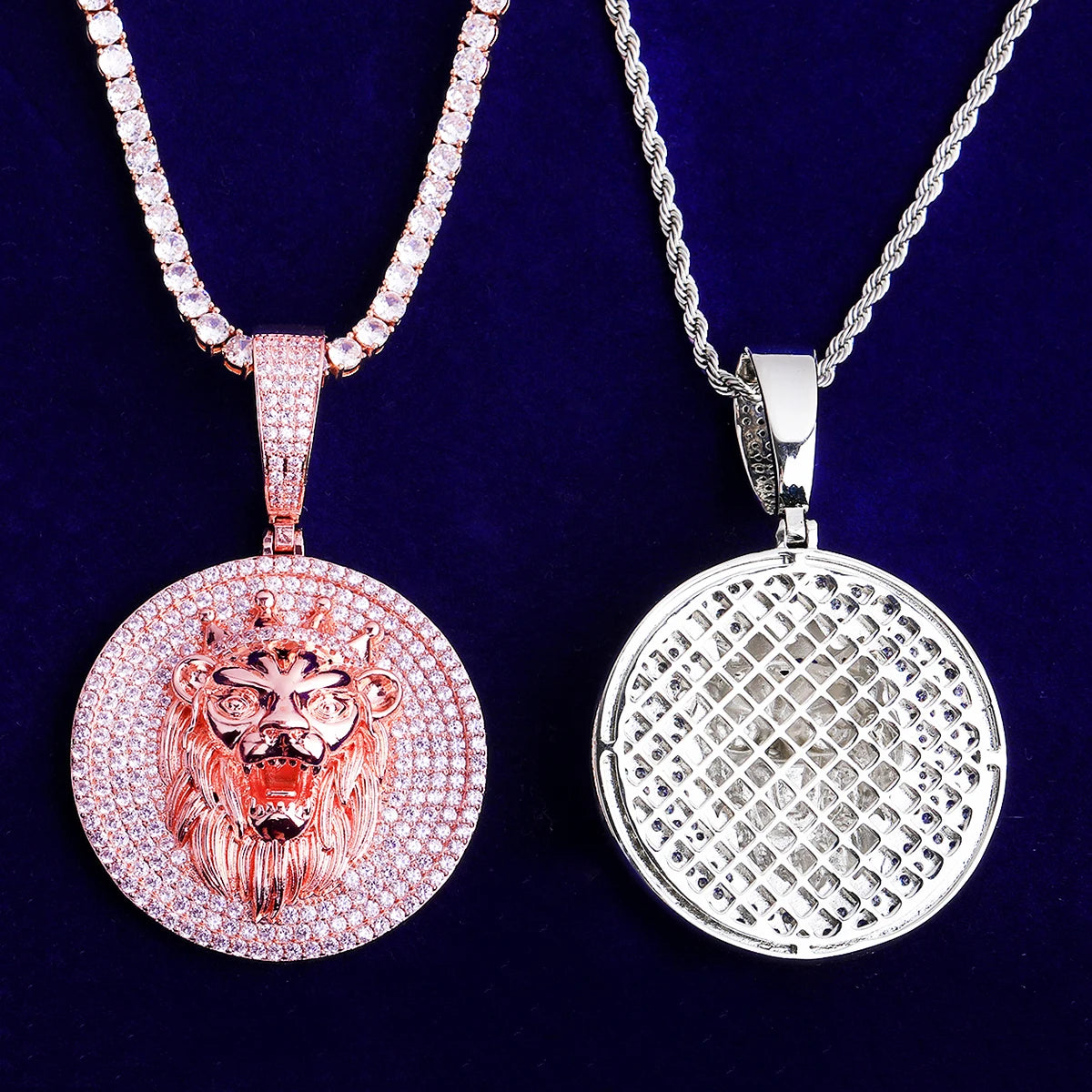 Lion Heart | Iced Blinged Out VVS Diamond CZ 3D Lion Head Hip Hop Pendant