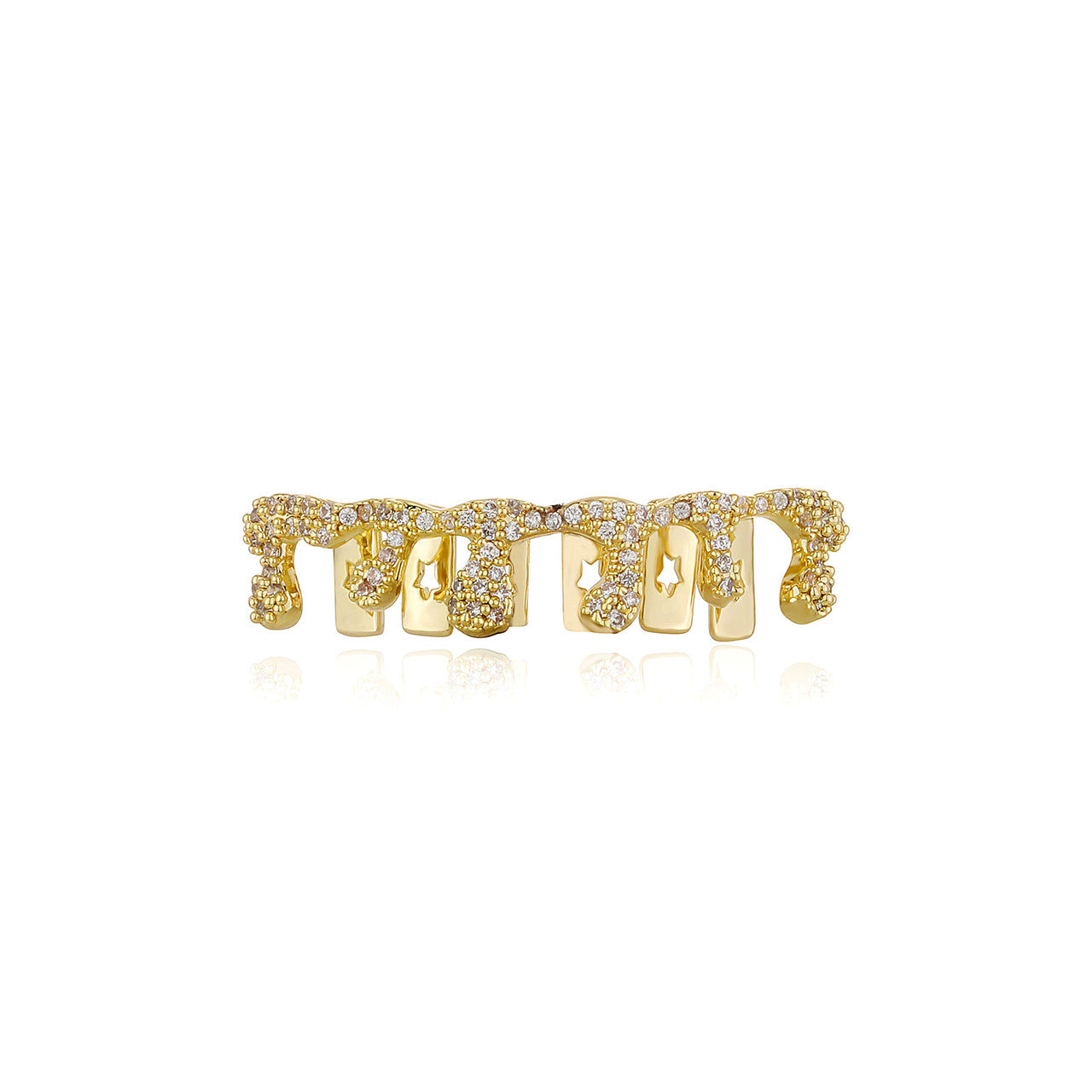 Dripped Ice | VVS Diamond CZ New Top Bottom Mouth Teeth Hip Hop Grillz
