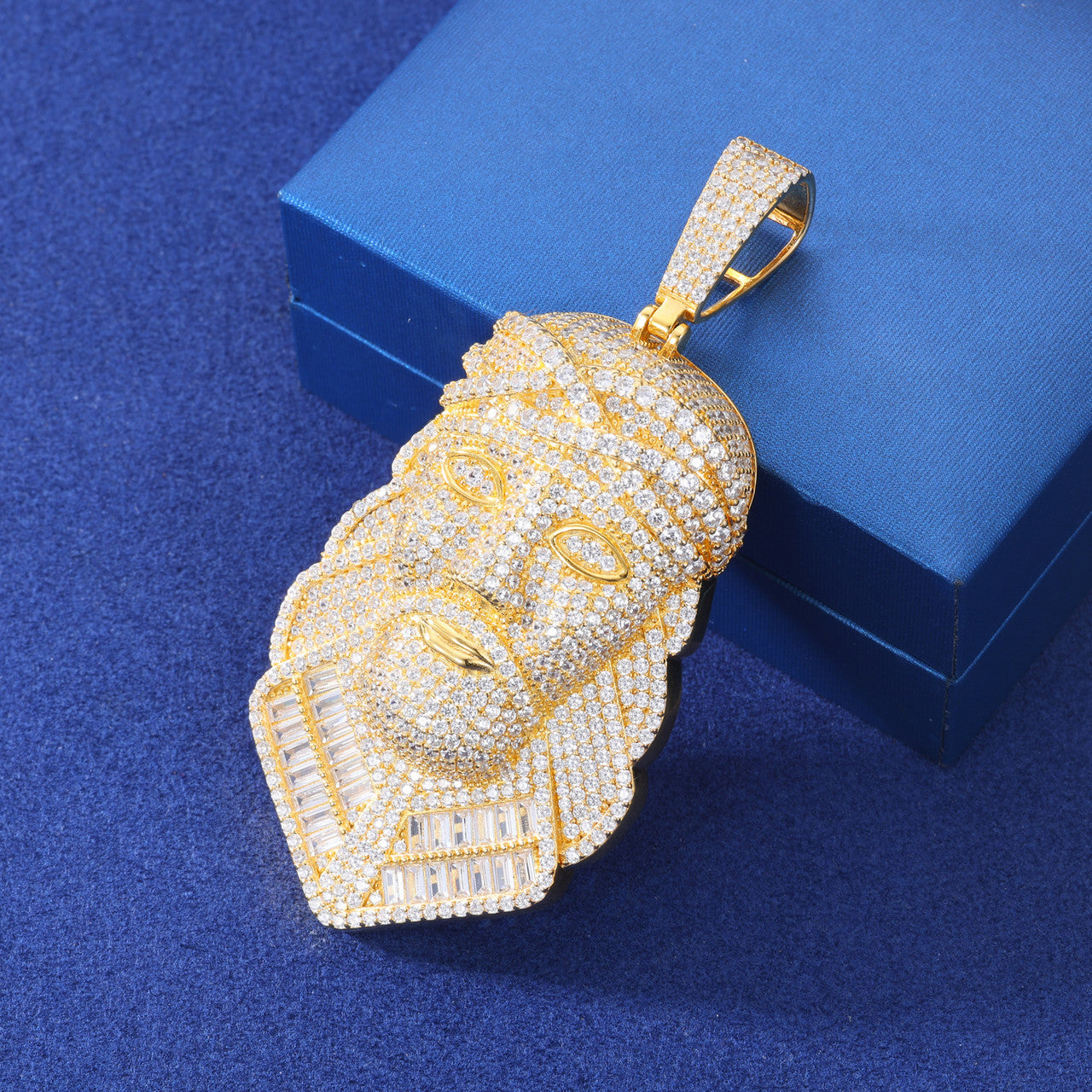 The Righteous One | Solid Sterling Silver Moissanite Diamond Hip Hop Jesus Piece Pendant