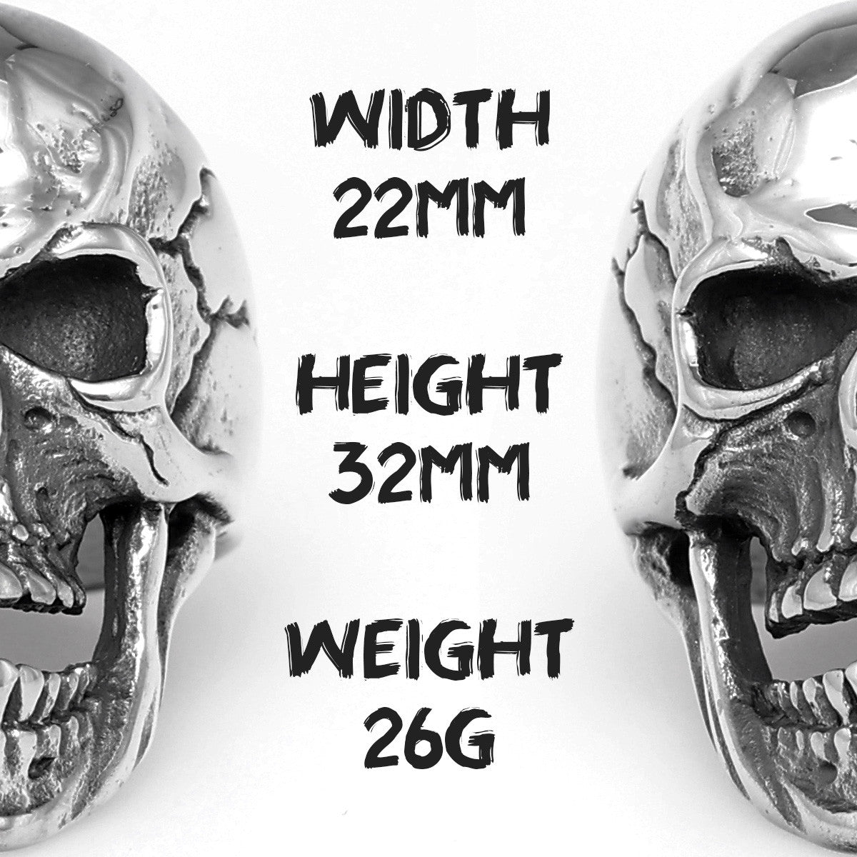 Broken Skull | Vintage Unique Personality Stainless Steel Street Style Hip Hop Rings