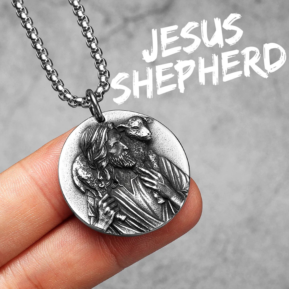 Jesus Heart Collection | 316L No Fade Stainless Steel Men's Spiritual Pendant Chain