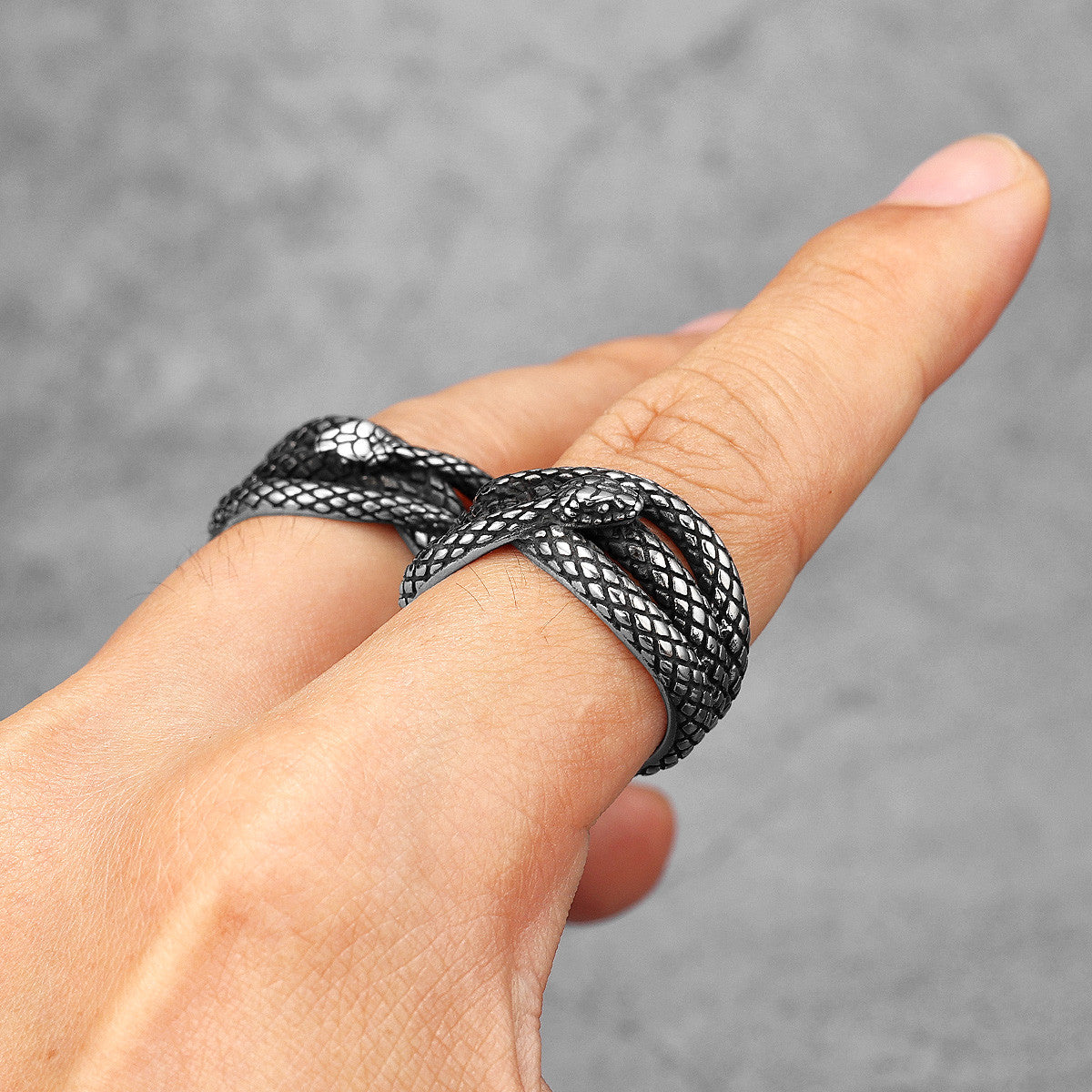 Snake Collection | Solid Stainless Steel Men's Unique Creative Personality Serpent Rings