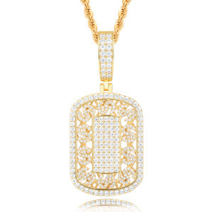 Dem Diamond Boys | Solid Silver Moissanite Diamond Dollar Sign Tag Hip Hop Pendants