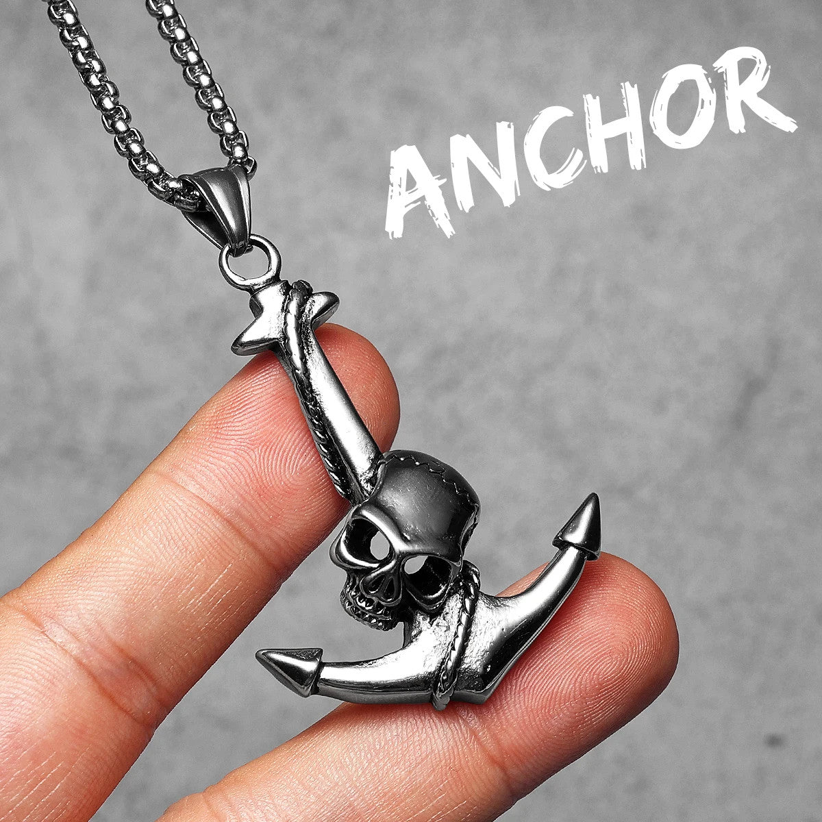 Mutiny Anchor | 316L No Fade Stainless Steel Nautical Street Wear Men's Pendant