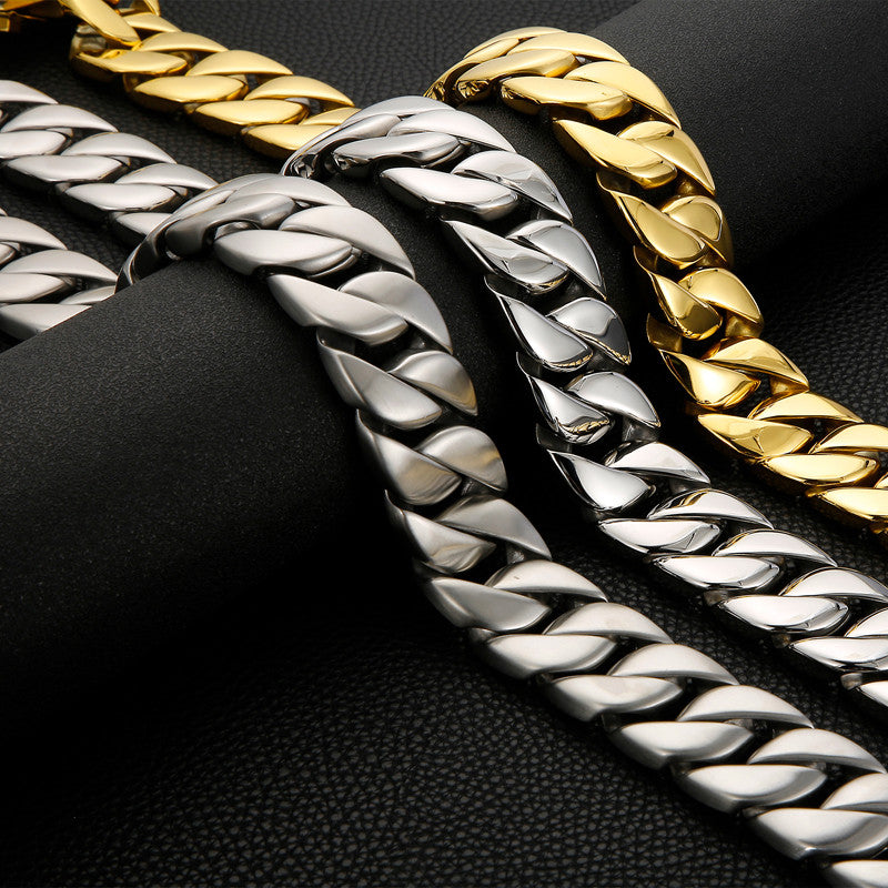Men's Big Boy 31mm Stainless Steel Hip Hop Cuban Link Chain