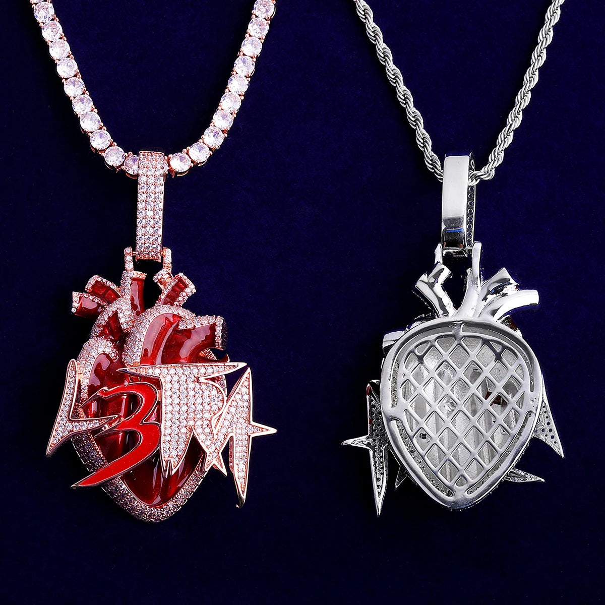 Hip Hop Inspired L3tra Grande VVS Diamond CZ Luxury Iced Blinged Out Pendant