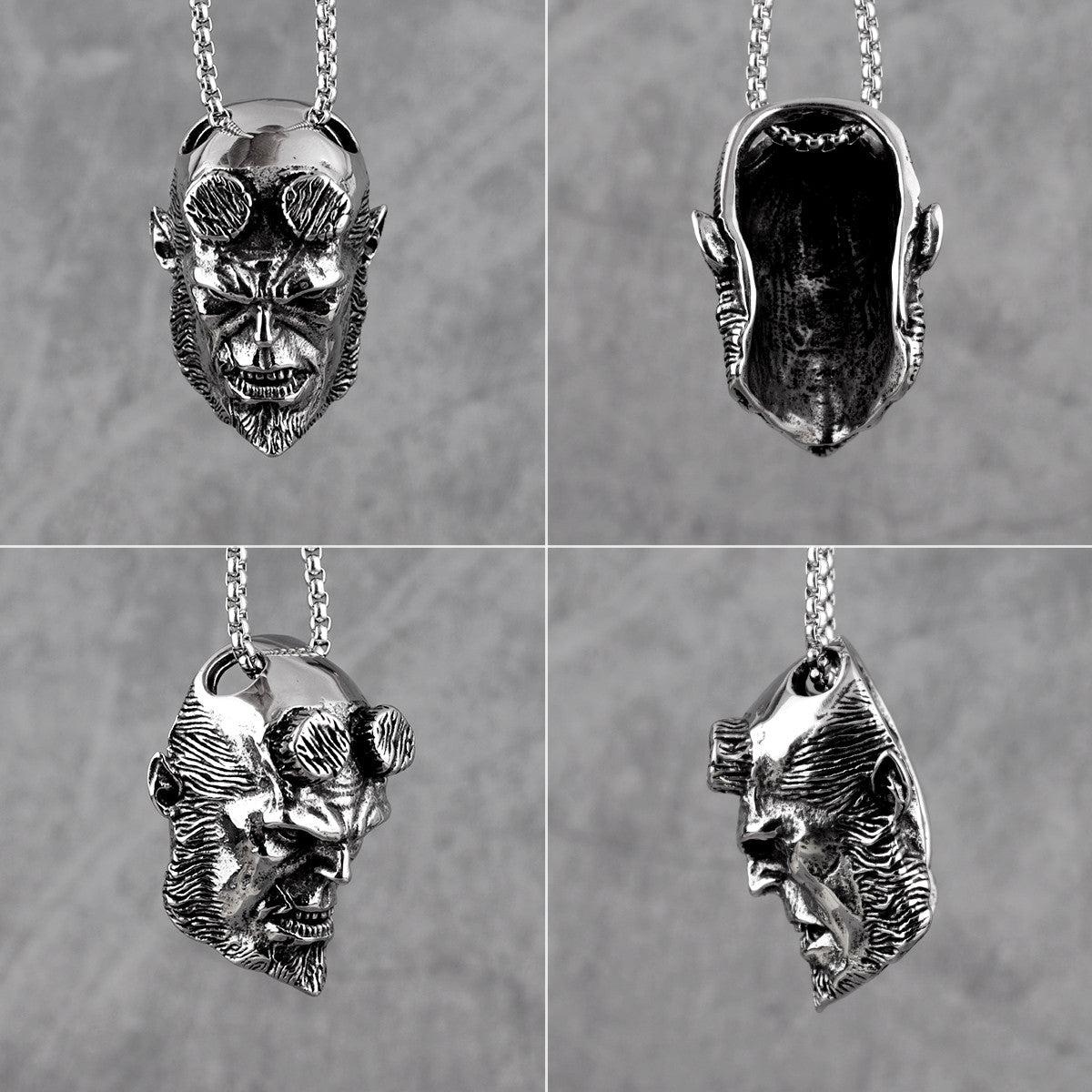 Hellboy Anung Un Rama | 316L No Fade Stainless Steel Street Style Pendant Chain