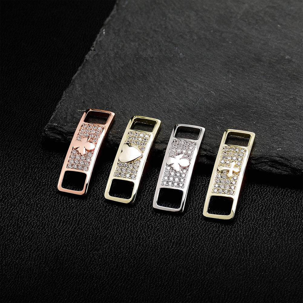 Shoe Tags | VVS Diamond CZ Shoe String Iced Blinged Out Sneakers Decoration