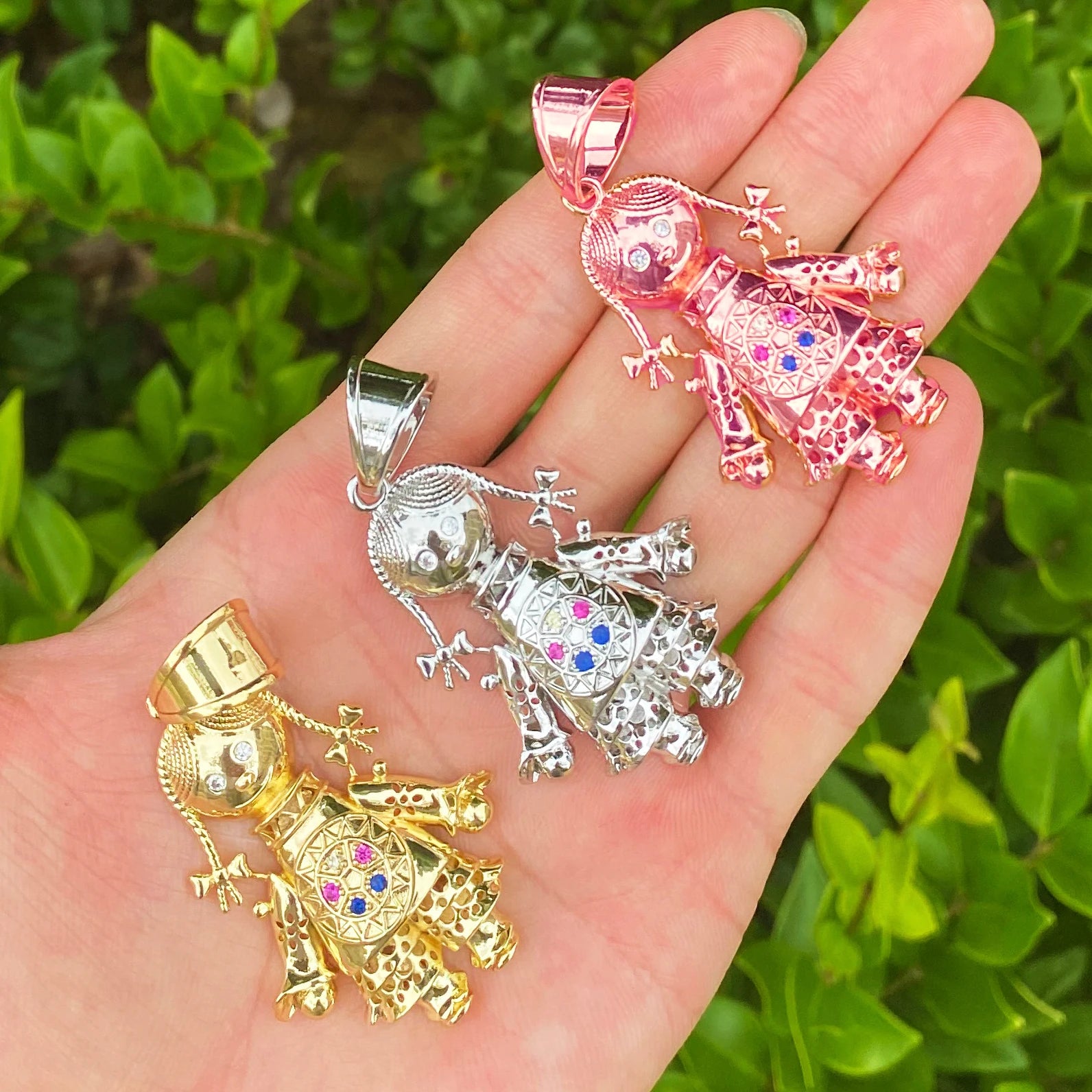 Rag Doll | VVS Diamond CZ Steam Punk Rag Doll Street Wear Bling Pendant