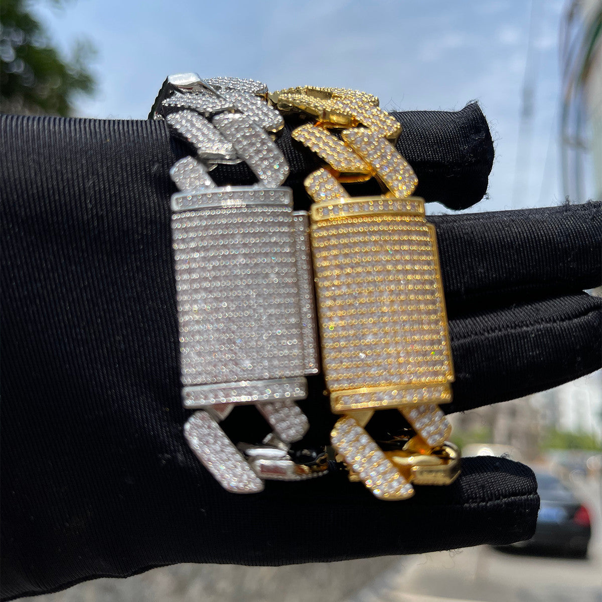 Box Of Ice | 20mm Prong Set Miami Cuban Link Hip Hop Bracelets