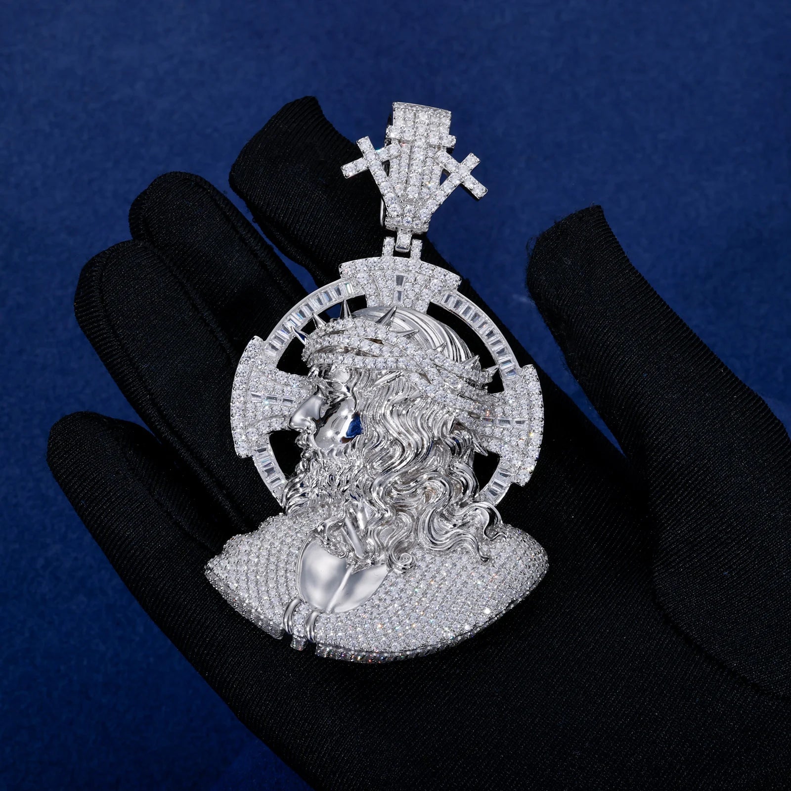 The Triumphant | Hip Hop Luxury VVS Diamond Moissanite Jesus Piece 925 Pendant