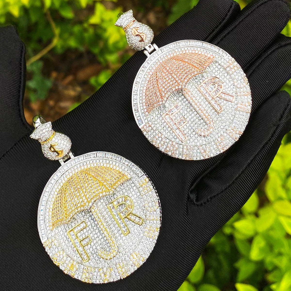 Forever Rich | 5AA+ Fully Jced Blinged Out Umbrella Hip Hop Pendant Chain