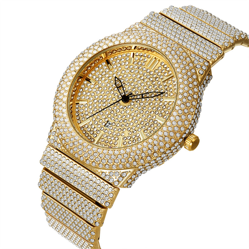 The Cartel | VVS Diamond CZ Iced Gold Black Silver Blinged Out Hip Hip Watch