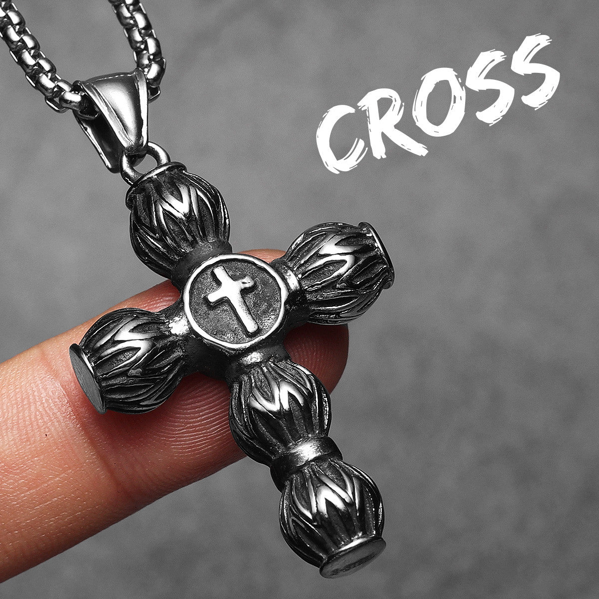 Circular Cross | 316L Solid Stainless Steel Designer Hip Hop Spiritual Cross Pendant