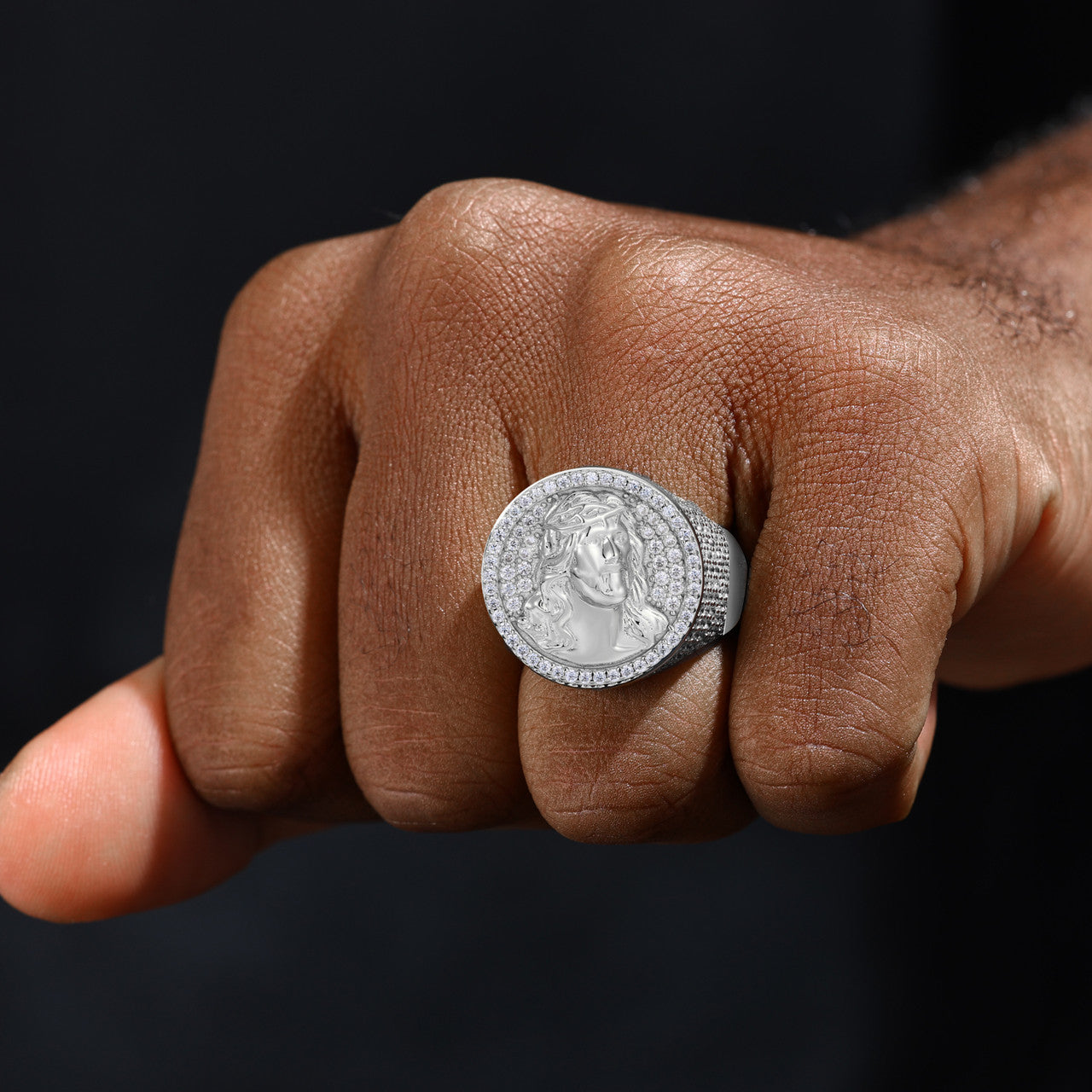 Jesus the Don | Genuine Moissanite Diamond Sterling Silver Jesus Rings