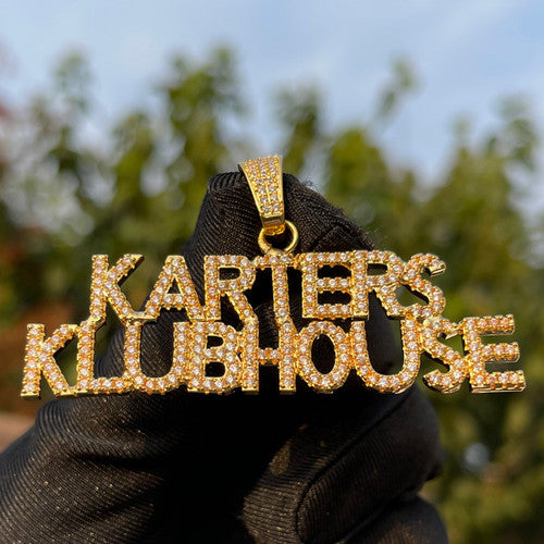 The Klubhouse | 4 Prong Set VVS Diamond CZ Classic Personalized Hip Hop Pendant