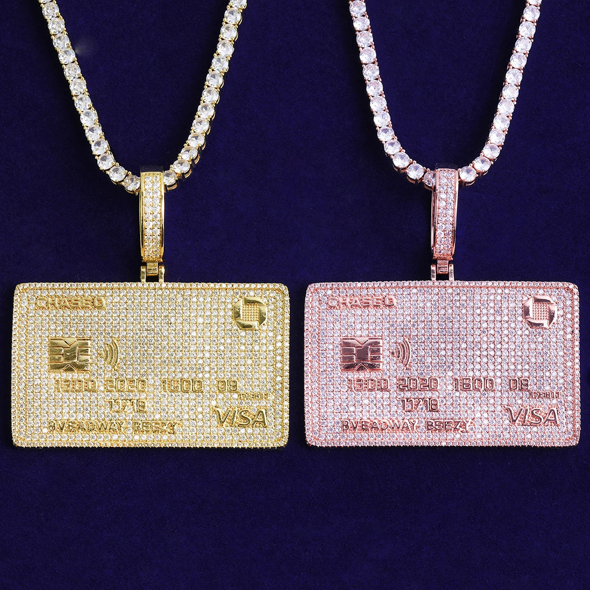 Money Master | VVS Diamond CZ Iced Blinged Out Credit Card Hip Hop Pendant