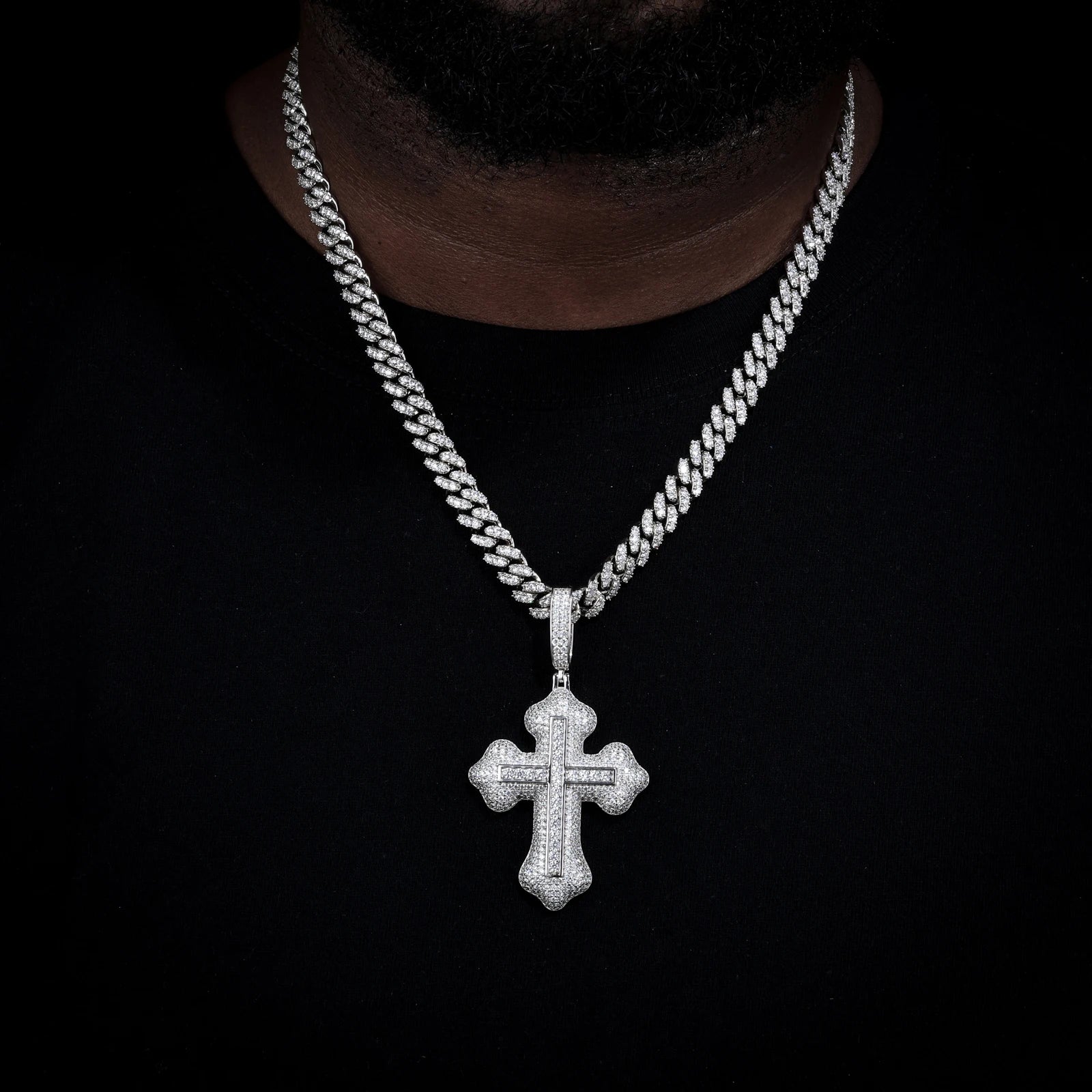 Spirit Within | Luxury Moissanite Diamond Solid 925 Silver Hip Hop Cross Pendant