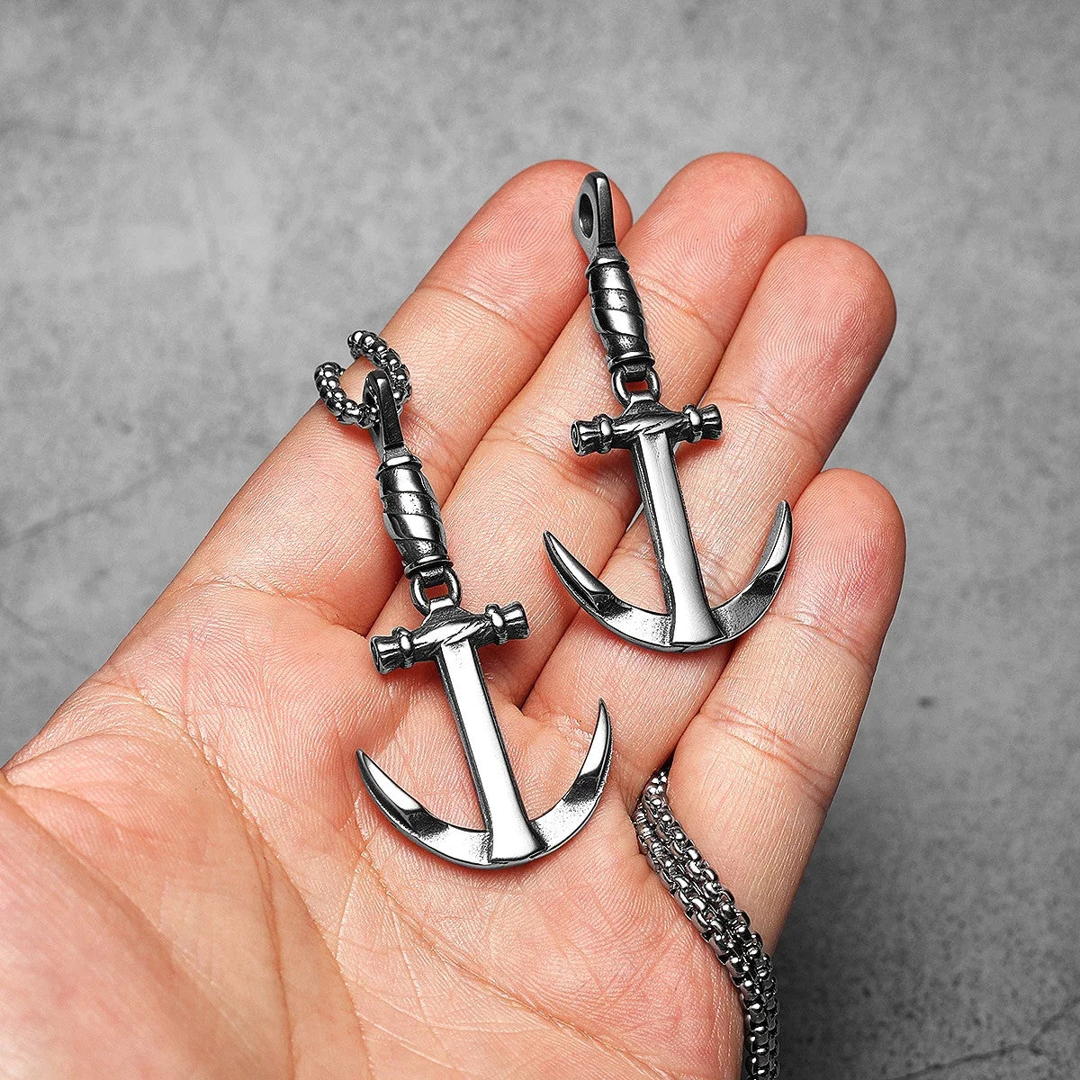 Ship Anchor | 316L No Fade Stainless Steel Ship Captain Anchor Pendant
