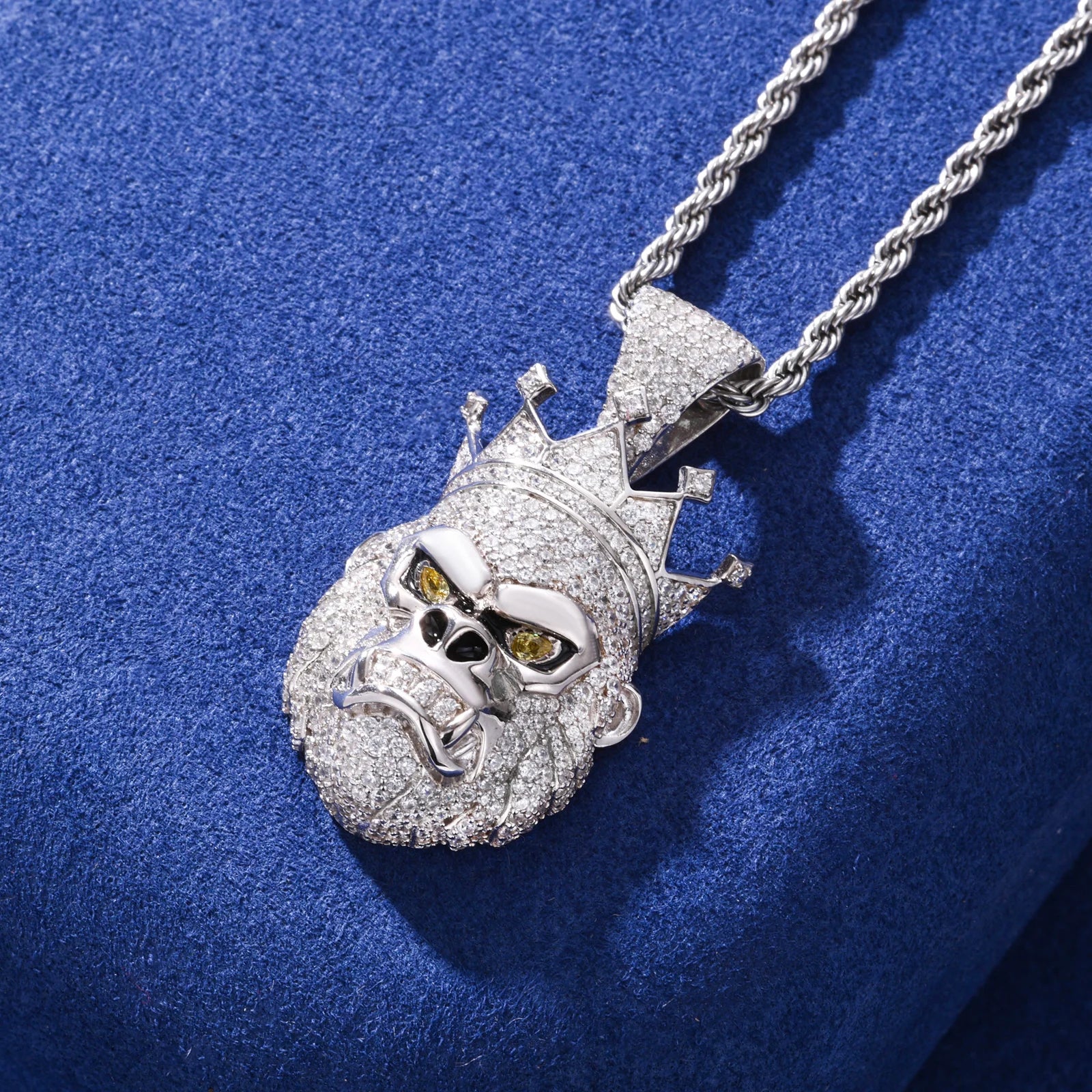 Real in The Field | King Kong Moissanite Diamond Solid Sterling Silver Hip hop Pendant